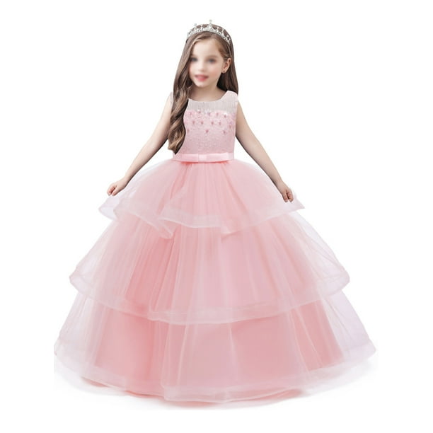 Hot Summer Lace Vest Girl Dress Baby Princess Dress Kids Costume Fille Robe